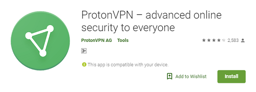 Proton VPN - Aplikasi VPN Android Terbaik 2018