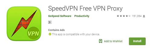 Speed VPN - Aplikasi VPN Android Paling Cepat