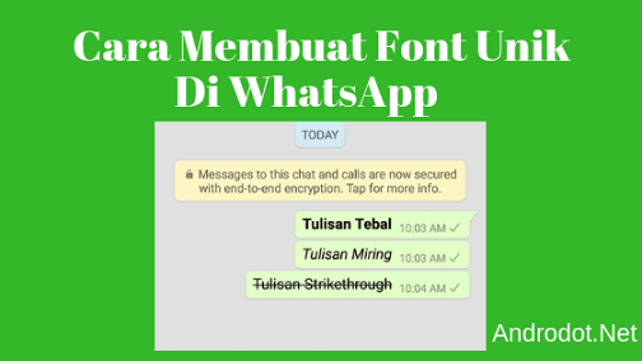 Cara Buat Tulisan Keren Di Wa Tanpa Aplikasi - Kumpulan Tips
