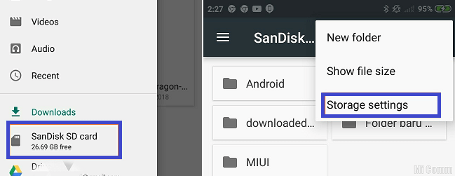 Miui sd карта